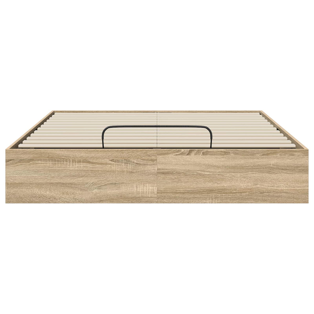 vidaXL Ottoman Bed Frame Sonoma Oak 140 x 190 cm Engineered Wood 5