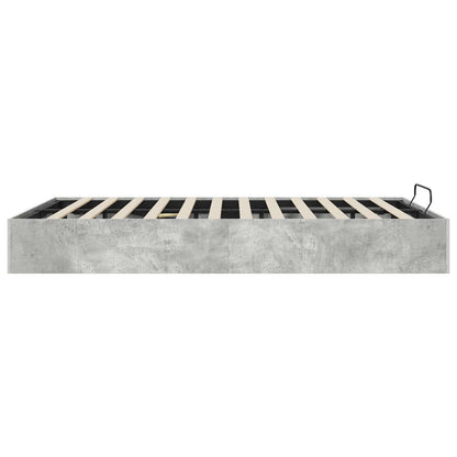 vidaXL Ottoman Bed Frame Concrete Grey 120 x 190 cm Engineered Wood 6