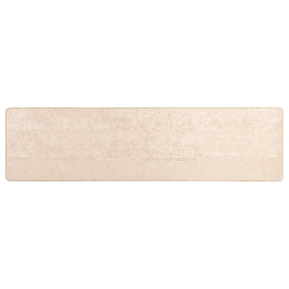 Rug Runner MARSA Polyester and PVC Cream 50 x 100 cm – 100 x 250 cm 80 x 250 cm