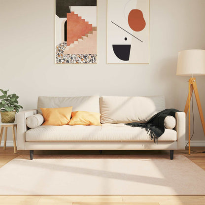 Rug Runner MARSA Polyester and PVC Cream 100 x 300 cm – 300 x 400 cm 120 x 170 cm