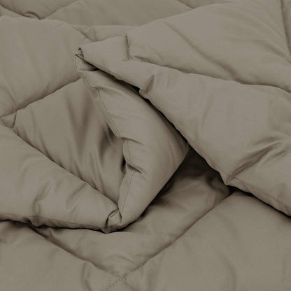Full Year Duvet Microfiber Length 260 cm Light grey 240 cm