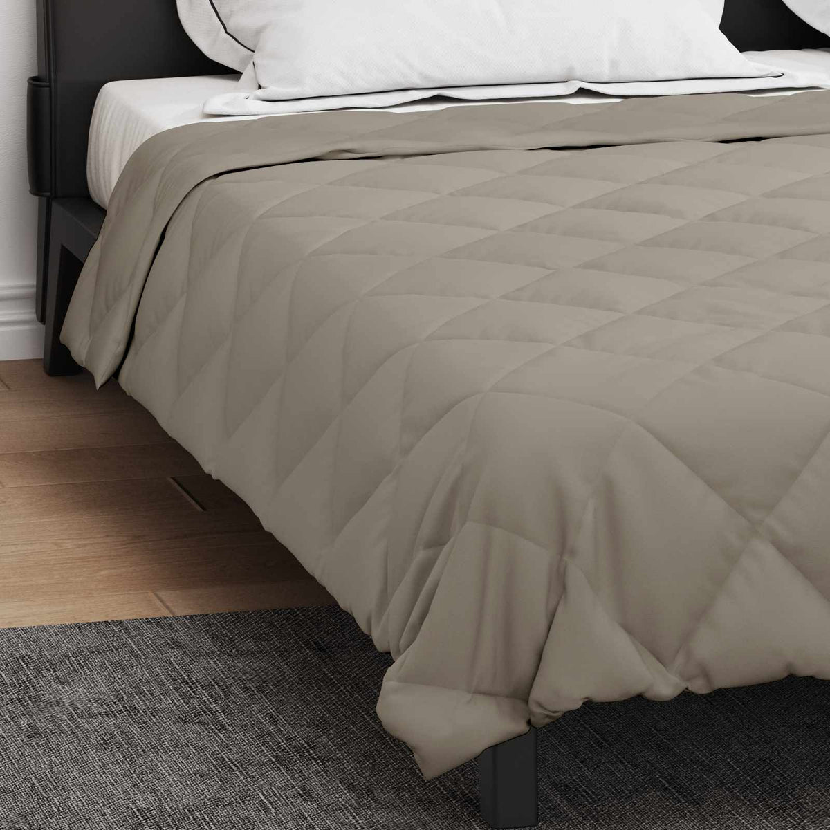 Full Year Duvet Microfiber Length 260 cm Light grey 240 cm