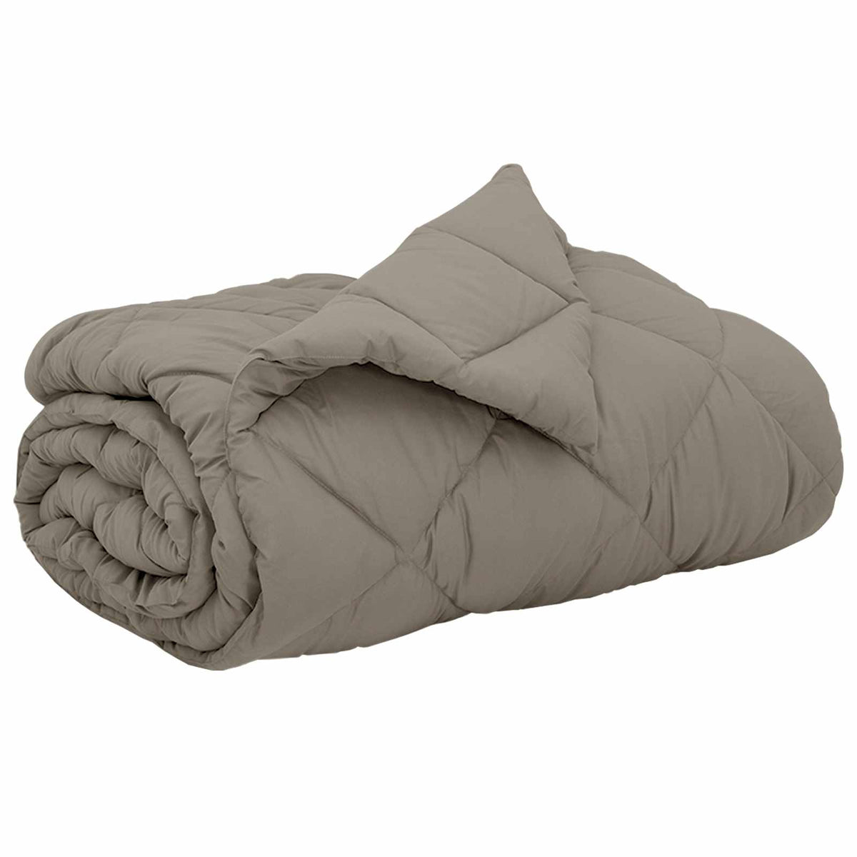 Full Year Duvet Microfiber Length 260 cm Light grey 240 cm