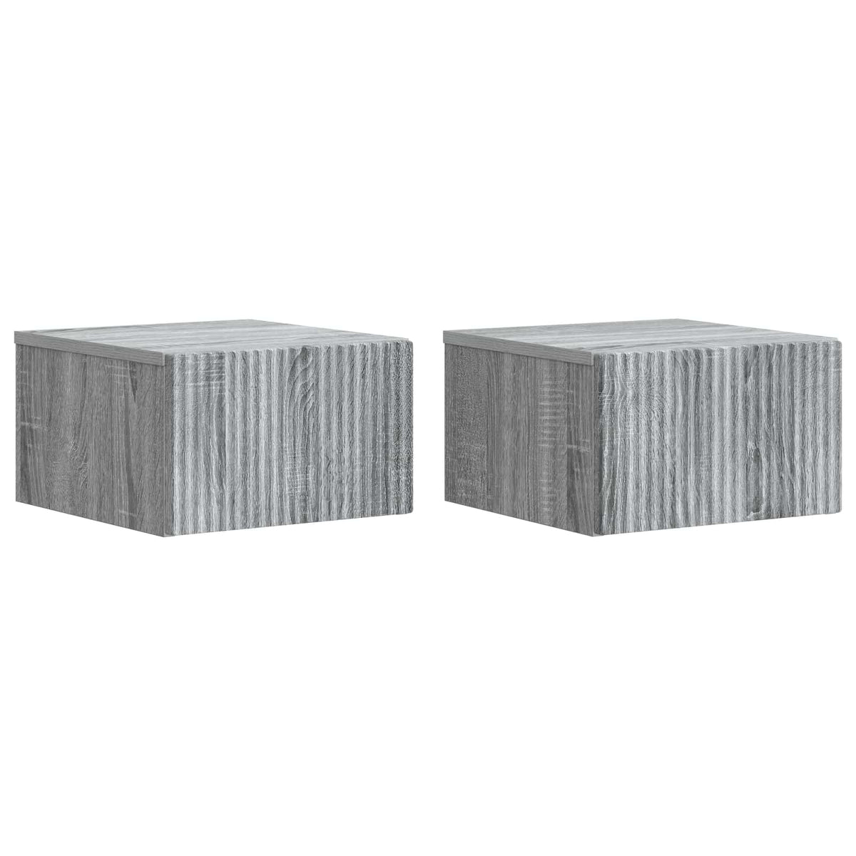 Wall-Mounted Bedside Cabinet 33 x 34.5 x 20 cm Grey sonoma