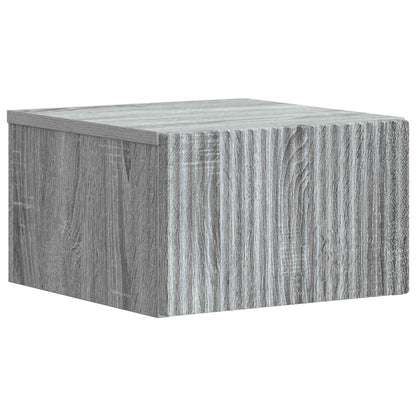 Wall-Mounted Bedside Cabinet 33 x 34.5 x 20 cm Grey sonoma