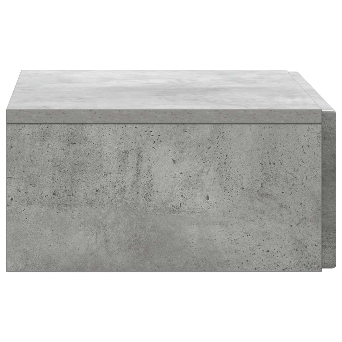 Wall-Mounted Side Table Engineered Wood Concrete grey 59 x 34.5 x 17 cm