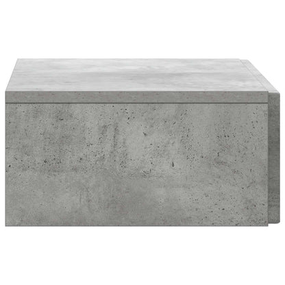 Wall-Mounted Side Table Engineered Wood Concrete grey 59 x 34.5 x 17 cm