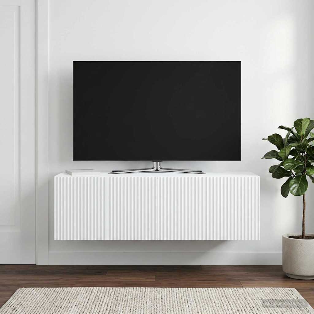 Wall-Mounted TV Cabinet 98 x 31 x 30 cm White