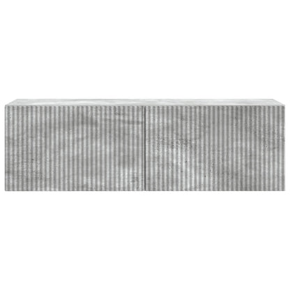 Wall-Mounted TV Cabinet 98 x 31 x 30 cm Concrete grey
