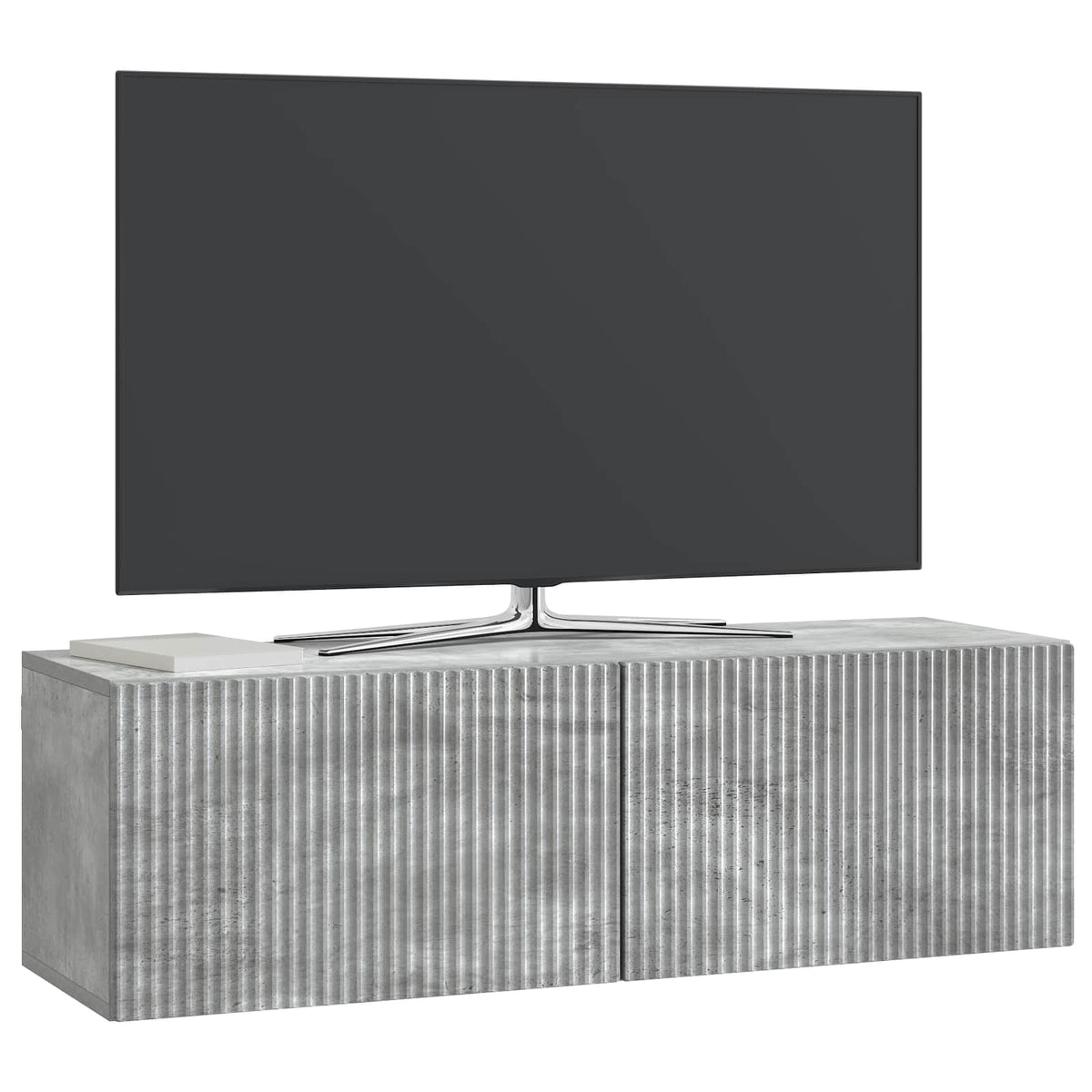 Wall-Mounted TV Cabinet 98 x 31 x 30 cm Concrete grey