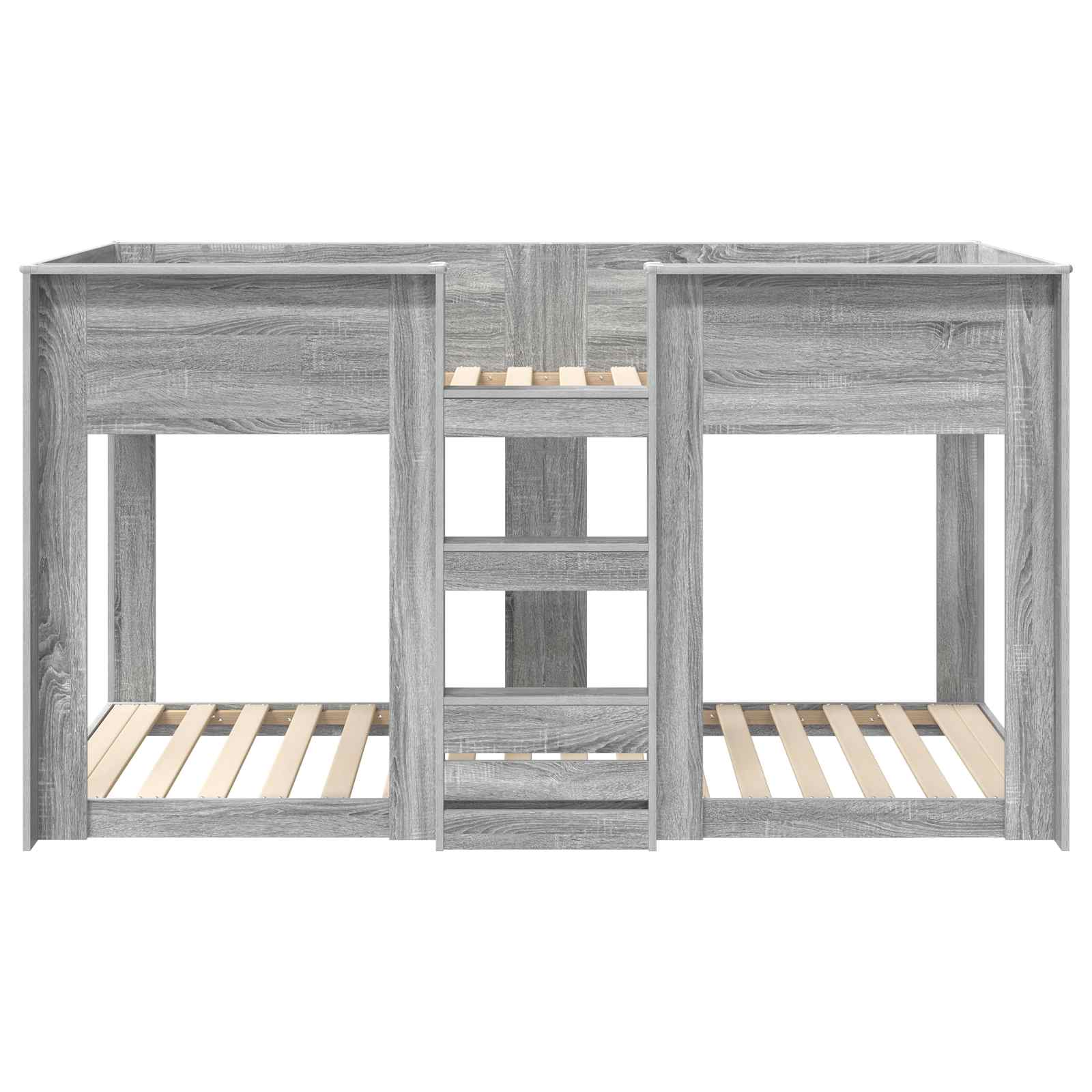 vidaXL Bunk Bed for Kids Grey Sonoma 75 x 190 cm Engineered Wood 5