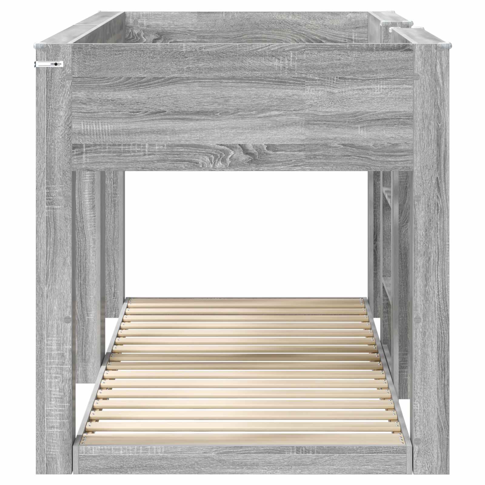 vidaXL Bunk Bed for Kids Grey Sonoma 75 x 190 cm Engineered Wood 6