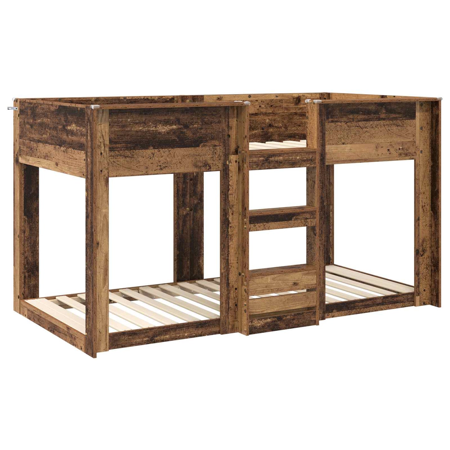 vidaXL Bunk Bed for Kids Old Wood 75 x 190 cm Engineered Wood 4