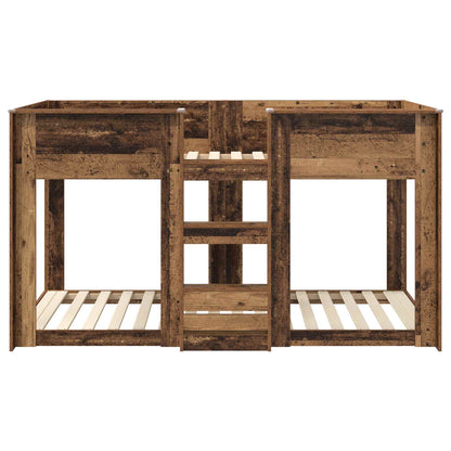 vidaXL Bunk Bed for Kids Old Wood 75 x 190 cm Engineered Wood 5
