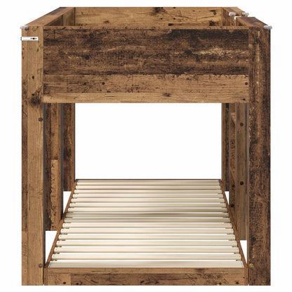 vidaXL Bunk Bed for Kids Old Wood 75 x 190 cm Engineered Wood 6