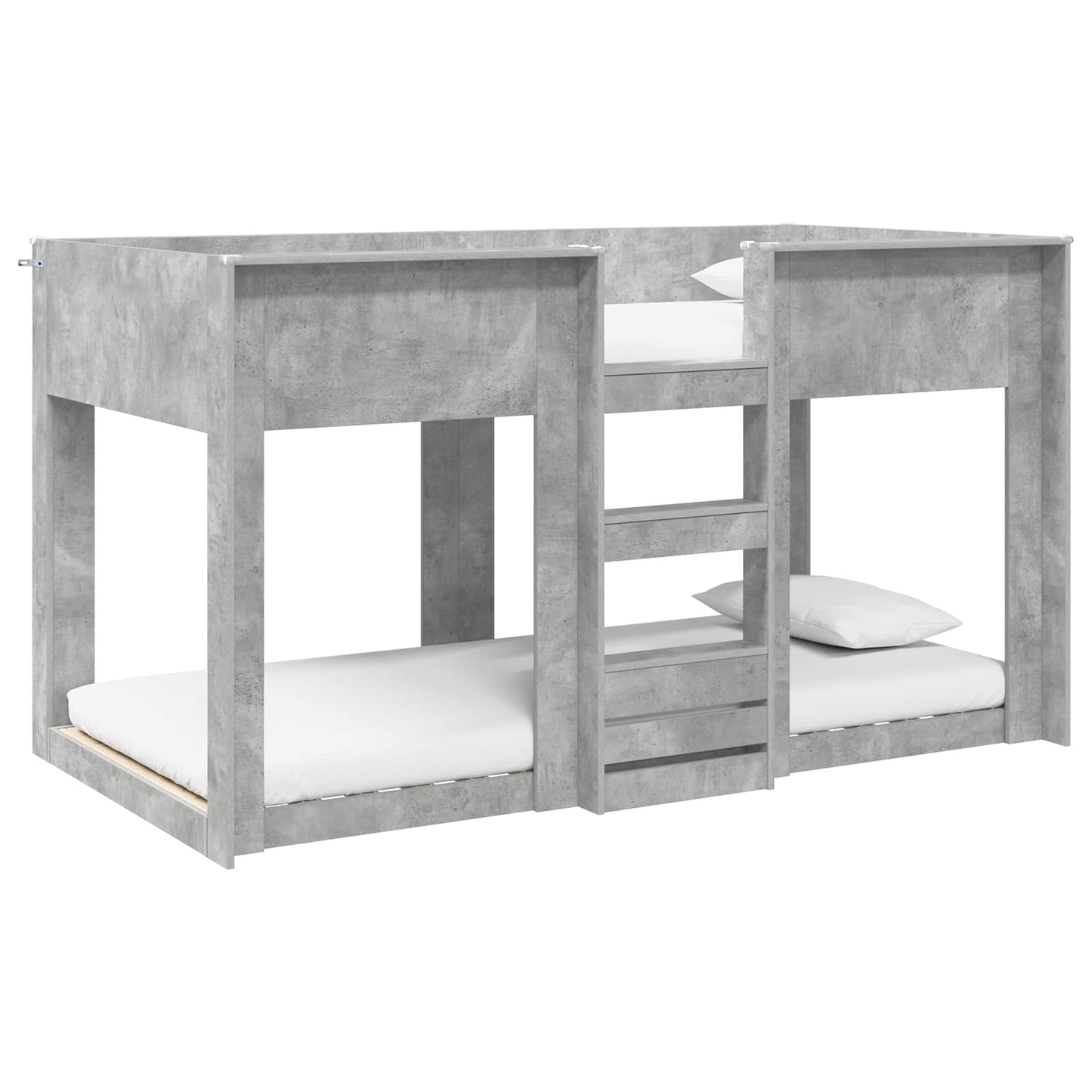 vidaXL Bunk Bed for Kids Concrete Grey 80 x 200 cm Engineered Wood 2