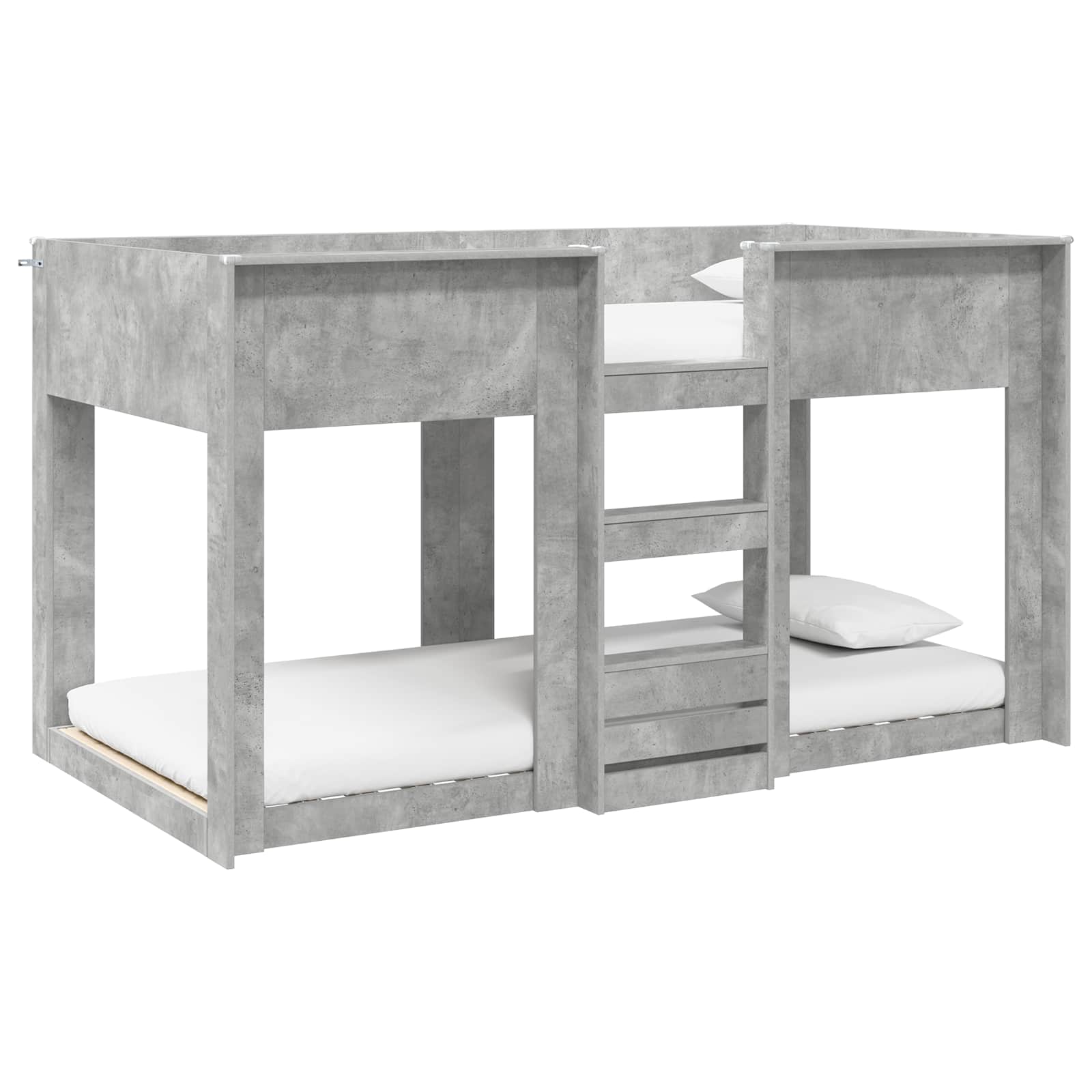 vidaXL Bunk Bed for Kids Concrete Grey 80 x 200 cm Engineered Wood 2