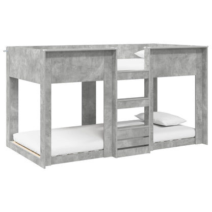 vidaXL Bunk Bed for Kids Concrete Grey 80 x 200 cm Engineered Wood 2