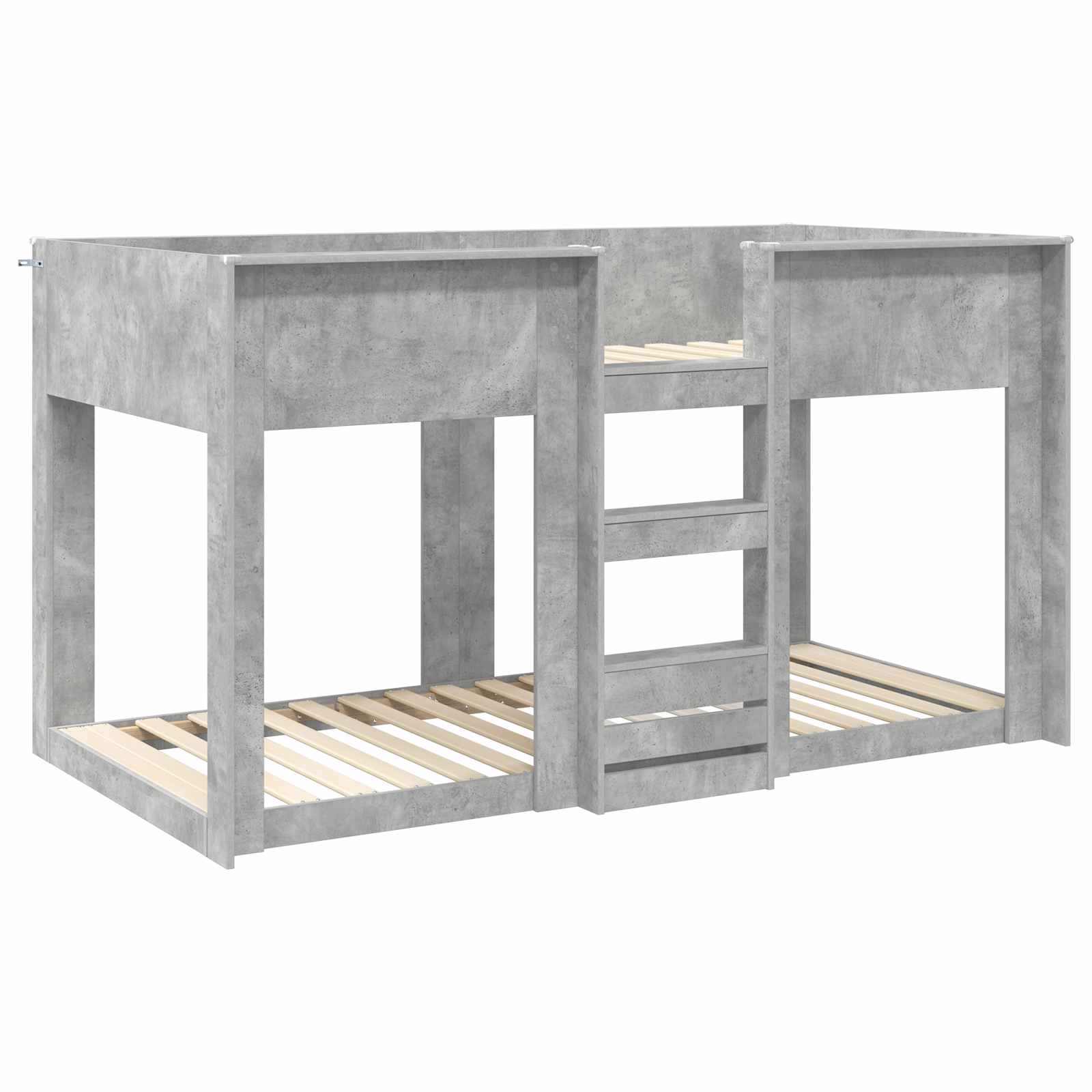 vidaXL Bunk Bed for Kids Concrete Grey 80 x 200 cm Engineered Wood 4