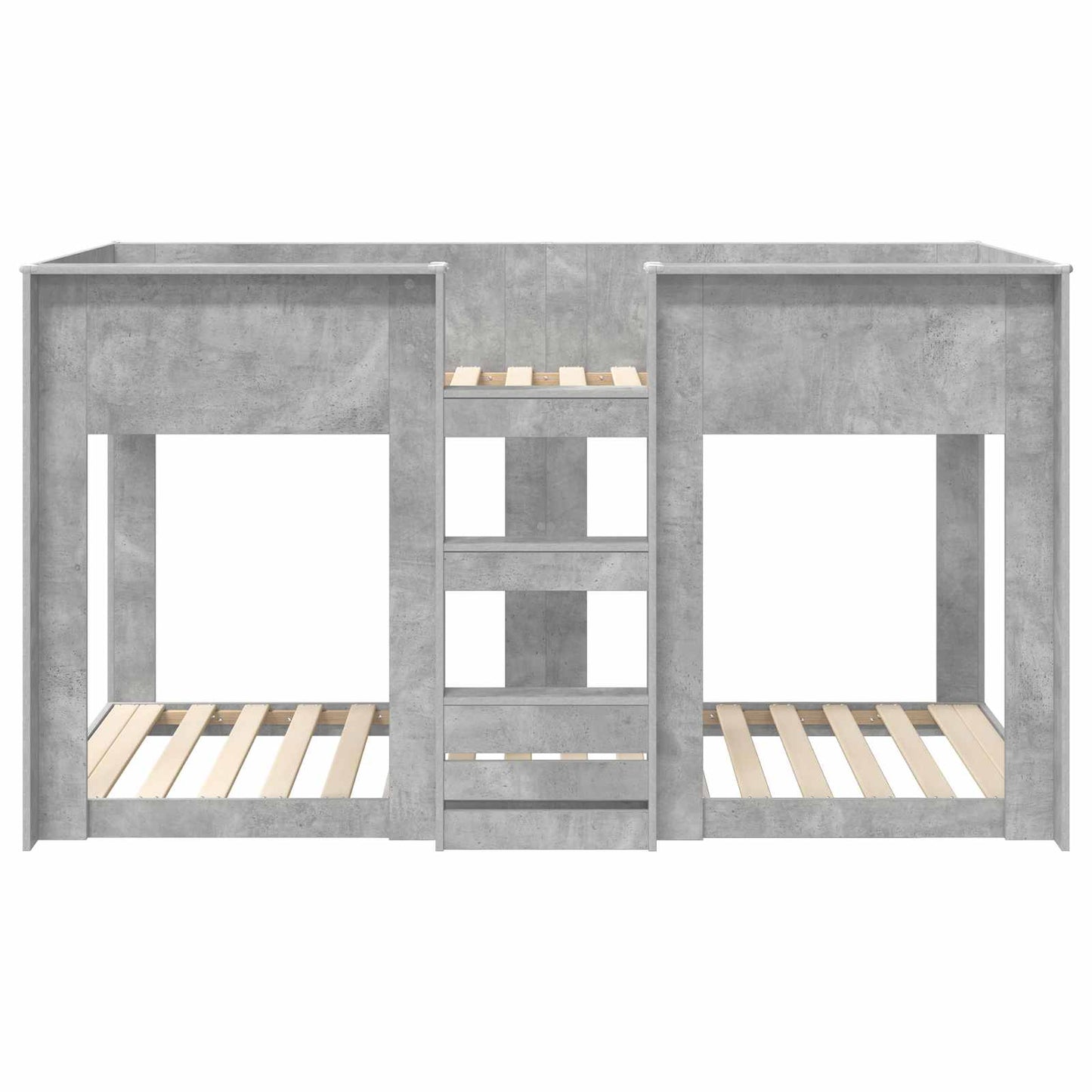 vidaXL Bunk Bed for Kids Concrete Grey 80 x 200 cm Engineered Wood 5