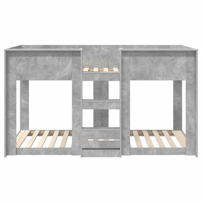 vidaXL Bunk Bed for Kids Concrete Grey 80 x 200 cm Engineered Wood 5