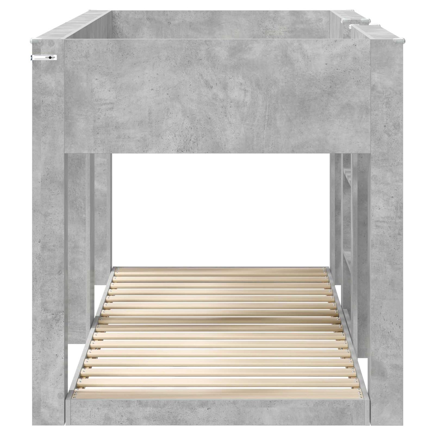 vidaXL Bunk Bed for Kids Concrete Grey 80 x 200 cm Engineered Wood 6