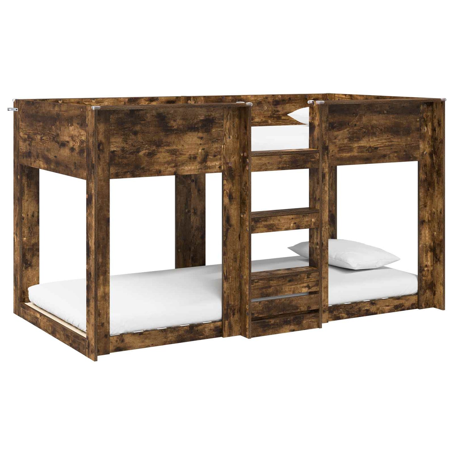 vidaXL Bunk Bed for Kids Smoked Oak 80 x 200 cm Engineered Wood 2