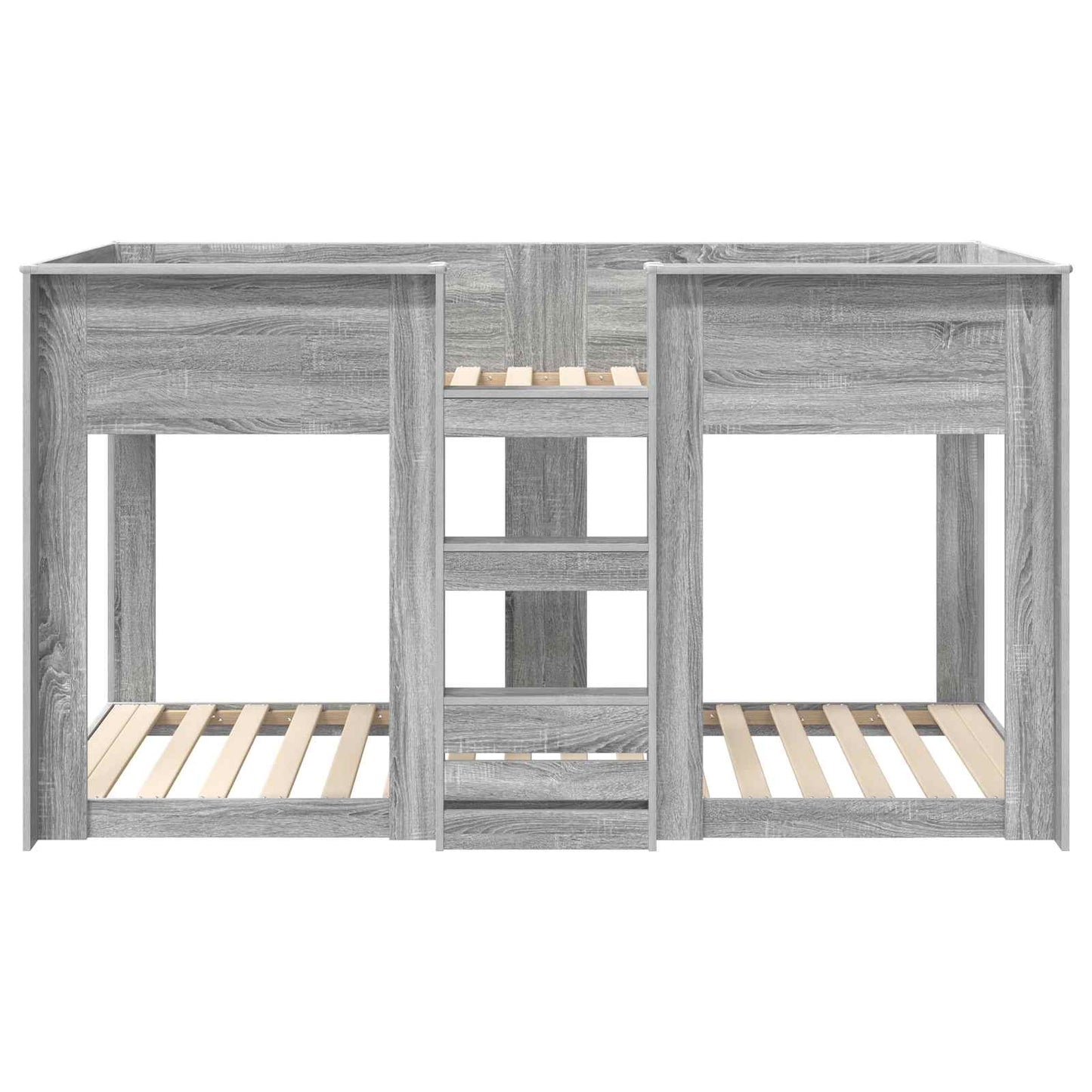 vidaXL Bunk Bed for Kids Grey Sonoma 80 x 200 cm Engineered Wood 5