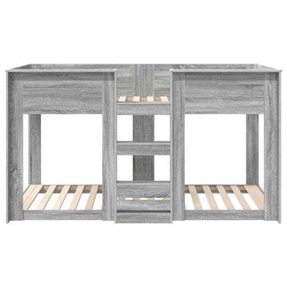 vidaXL Bunk Bed for Kids Grey Sonoma 80 x 200 cm Engineered Wood 5