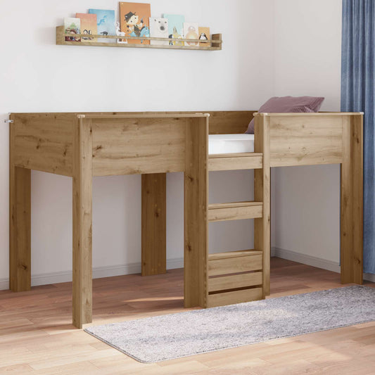 Bunk Bed for Kids 90 x 200 cm Engineered wood Artisan oak