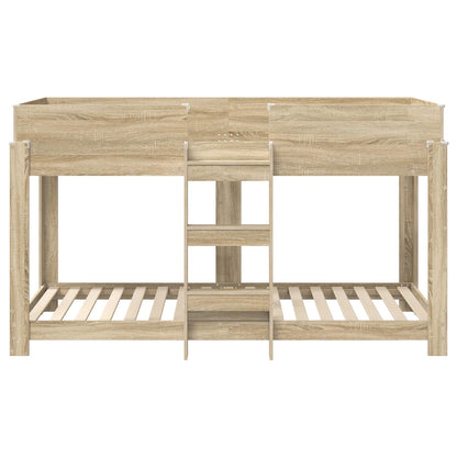 vidaXL Bunk Bed for Kids Sonoma Oak 90 x 200 cm Engineered Wood 5