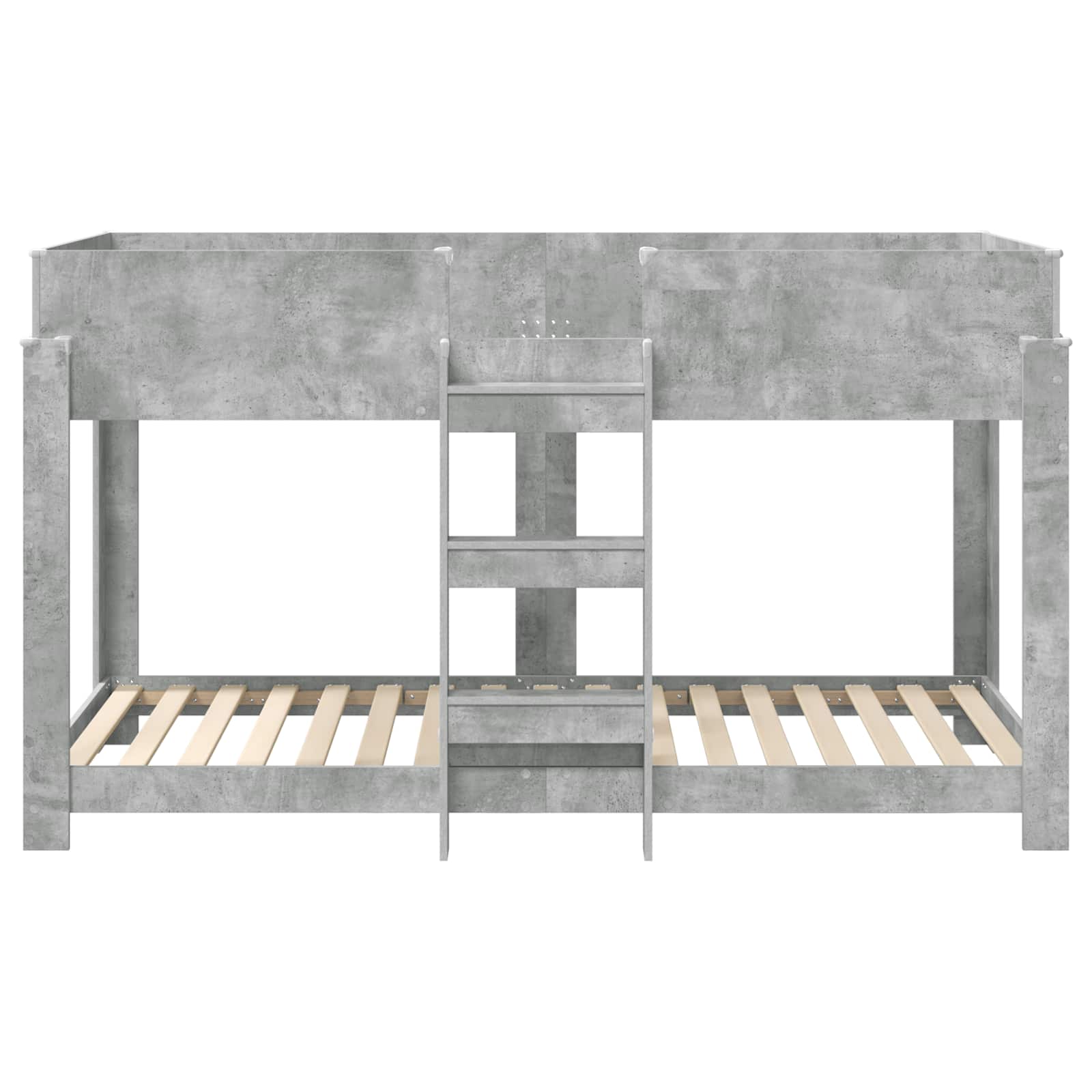 vidaXL Bunk Bed for Kids Concrete Grey 90 x 200 cm Engineered Wood 5