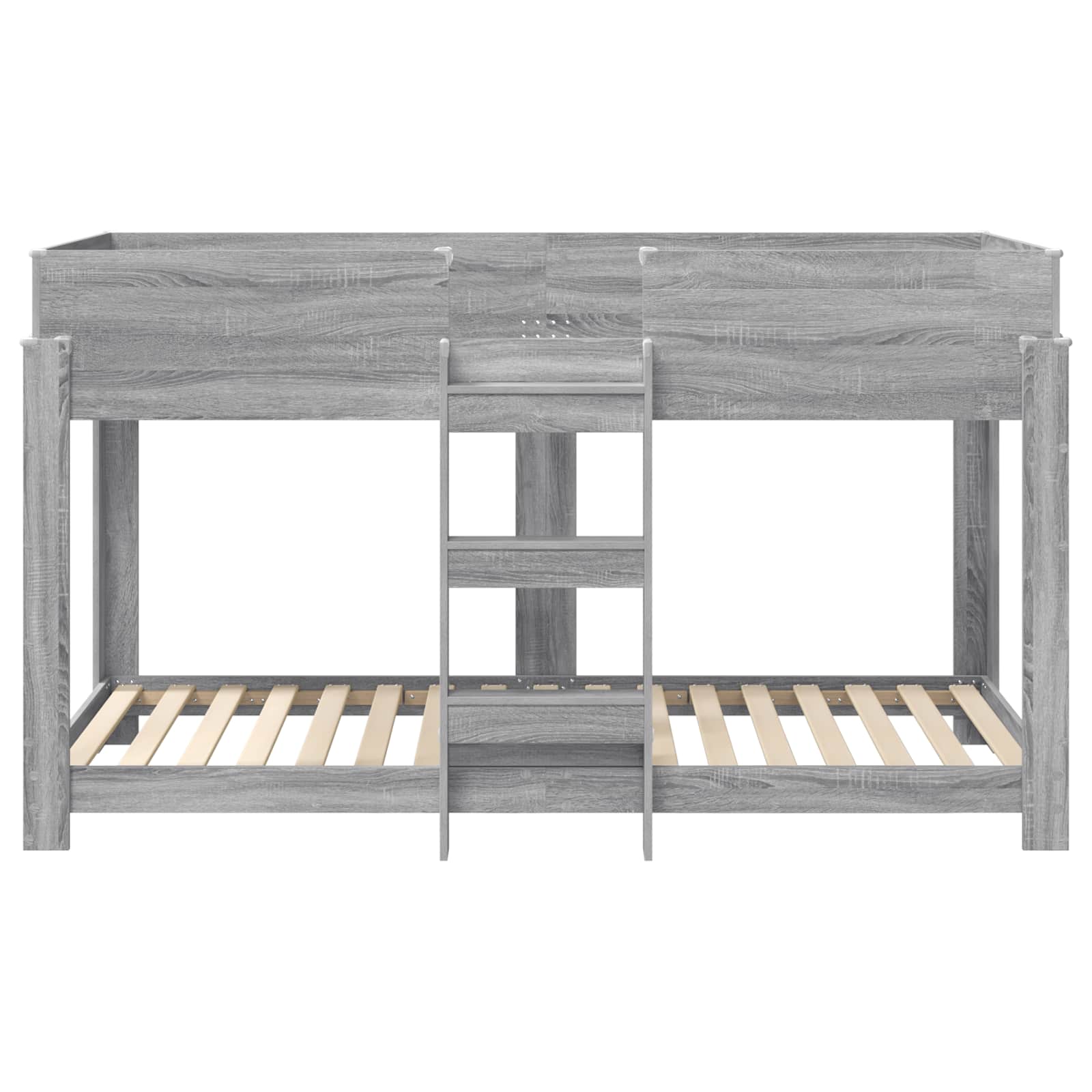 vidaXL Bunk Bed for Kids Grey Sonoma 90 x 200 cm Engineered Wood 5