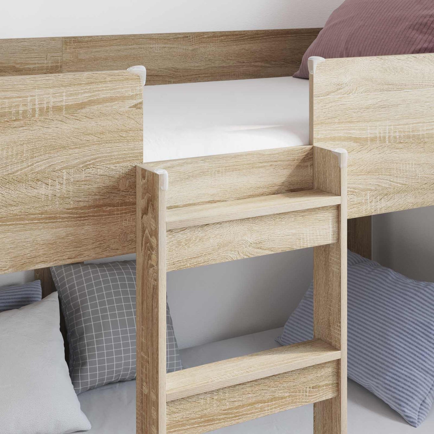 vidaXL Bunk Bed for Kids Sonoma Oak 80 x 200 cm Engineered Wood 3