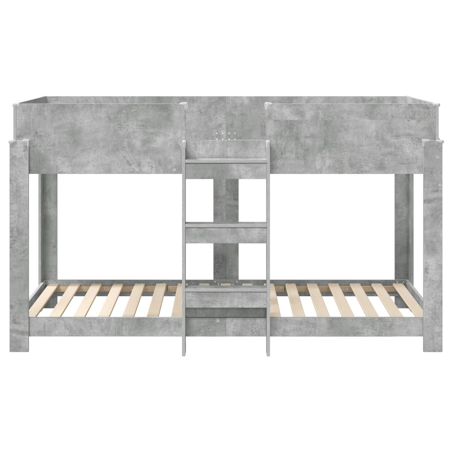 vidaXL Bunk Bed for Kids Concrete Grey 80 x 200 cm Engineered Wood 5