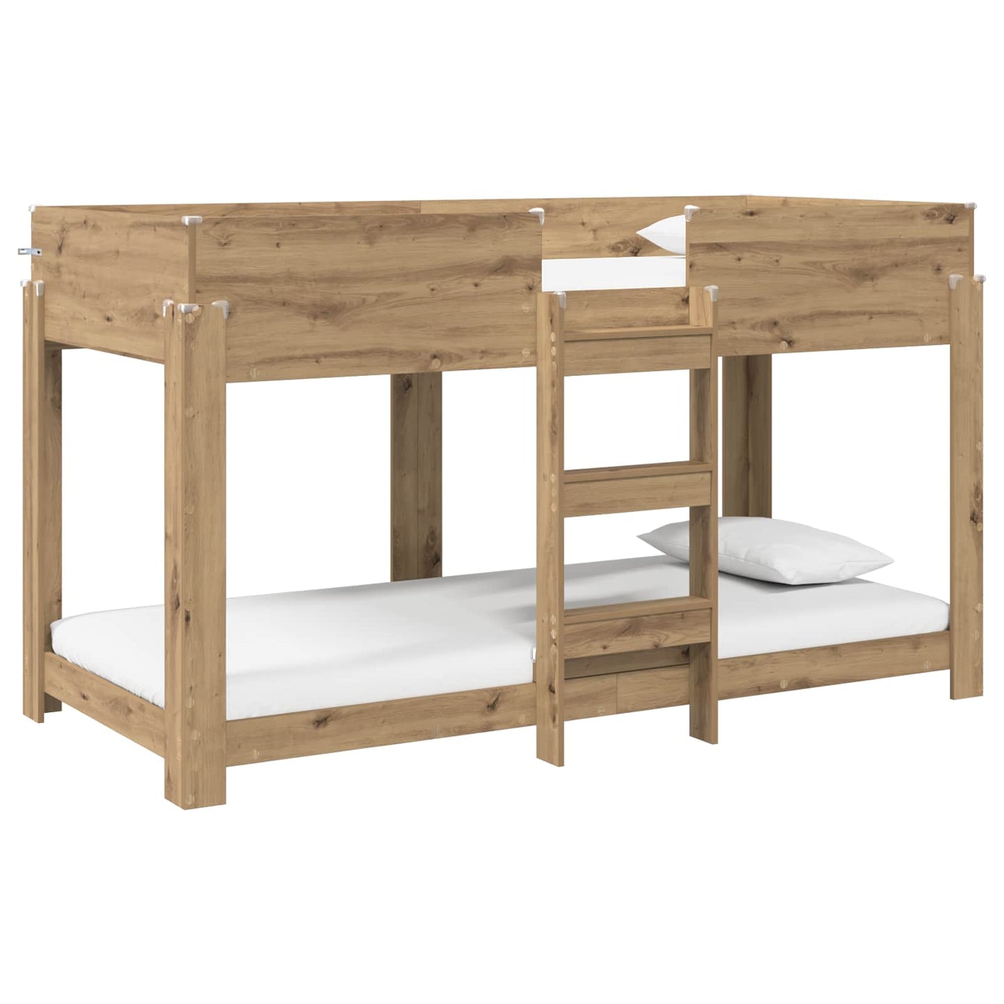 vidaXL Bunk Bed for Kids Artisan Oak 80 x 200 cm Engineered Wood 2