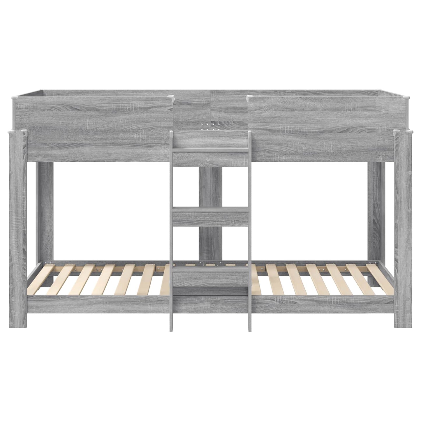 vidaXL Bunk Bed for Kids Grey Sonoma 90 x 190 cm Engineered Wood 5