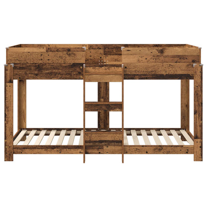 vidaXL Bunk Bed for Kids Old Wood 90 x 190 cm Engineered Wood 5