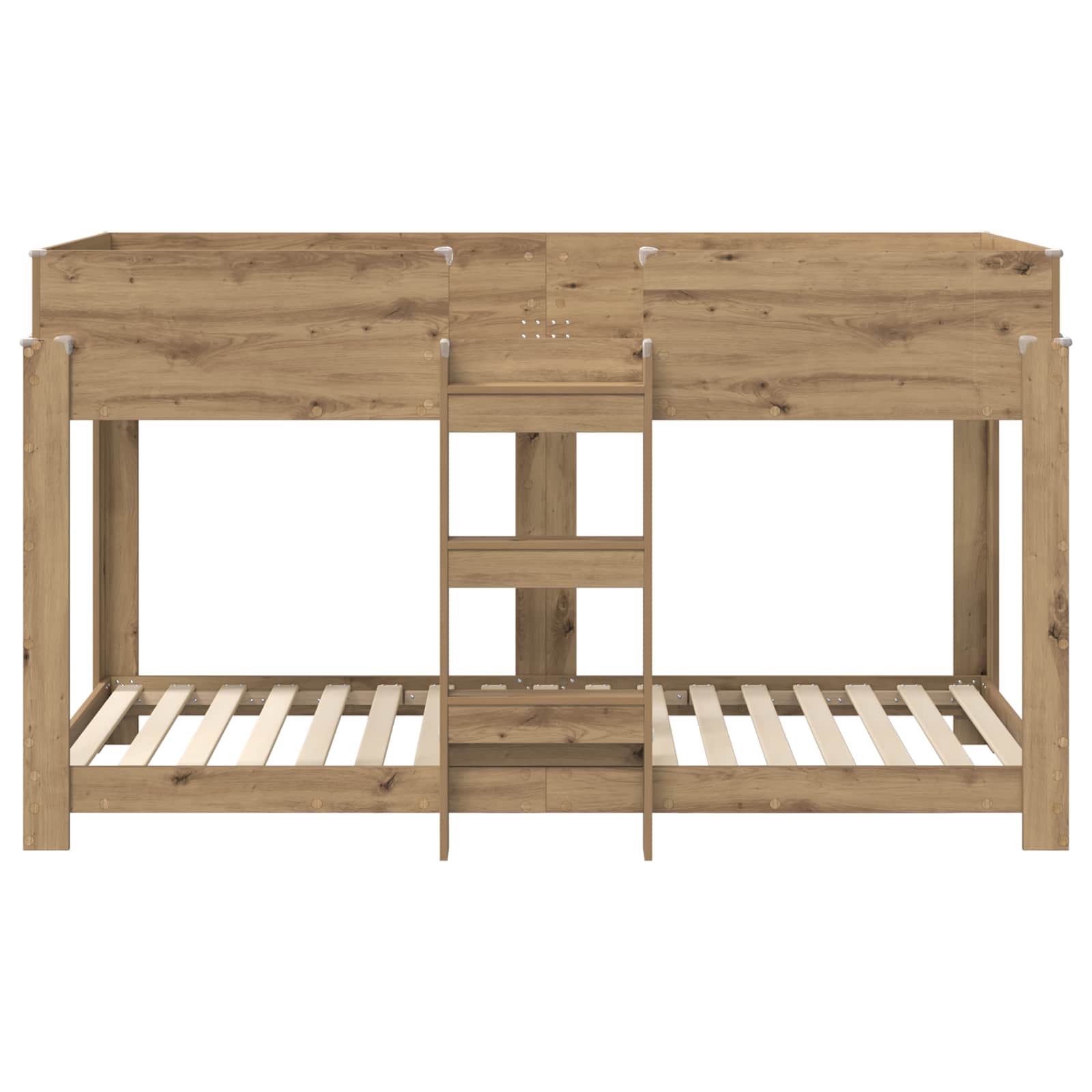 vidaXL Bunk Bed for Kids Artisan Oak 90 x 190 cm Engineered Wood 5