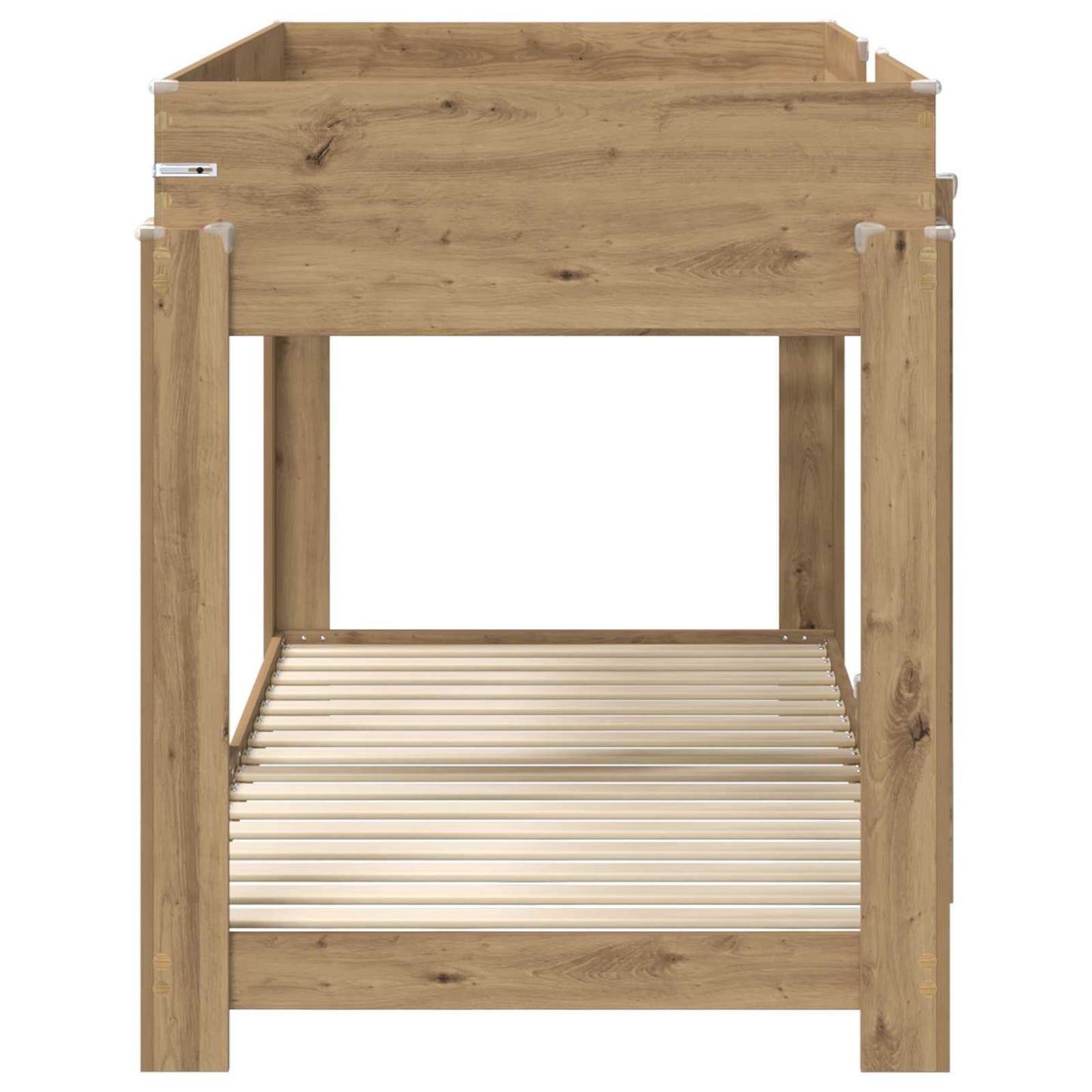 vidaXL Bunk Bed for Kids Artisan Oak 90 x 190 cm Engineered Wood 6