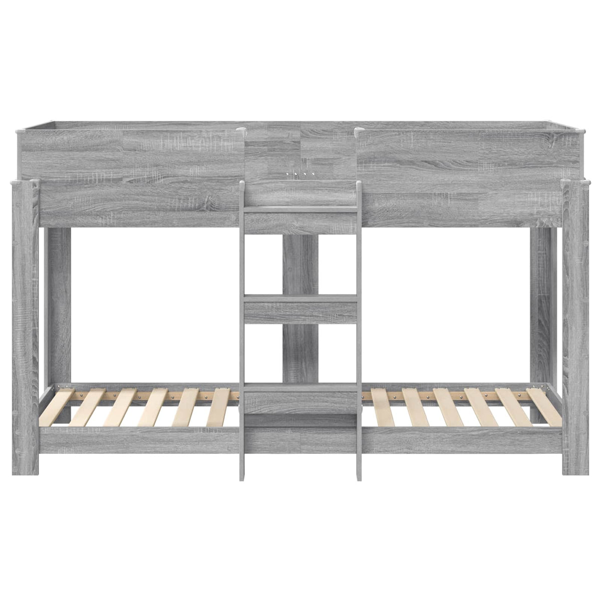 vidaXL Bunk Bed for Kids Grey Sonoma 75 x 190 cm Engineered Wood 5