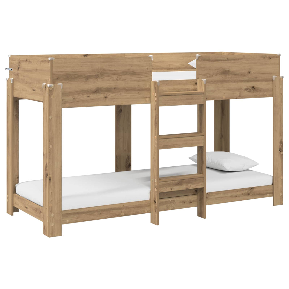 Bunk Bed for Kids Engineered Wood Length 190 cm Artisan oak 75 cm