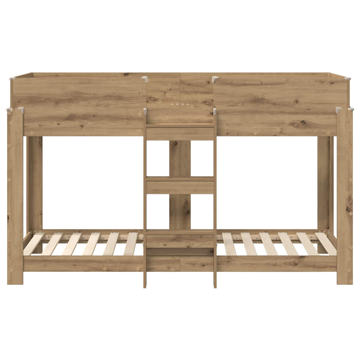 vidaXL Bunk Bed for Kids Artisan Oak 75 x 190 cm Engineered Wood 5
