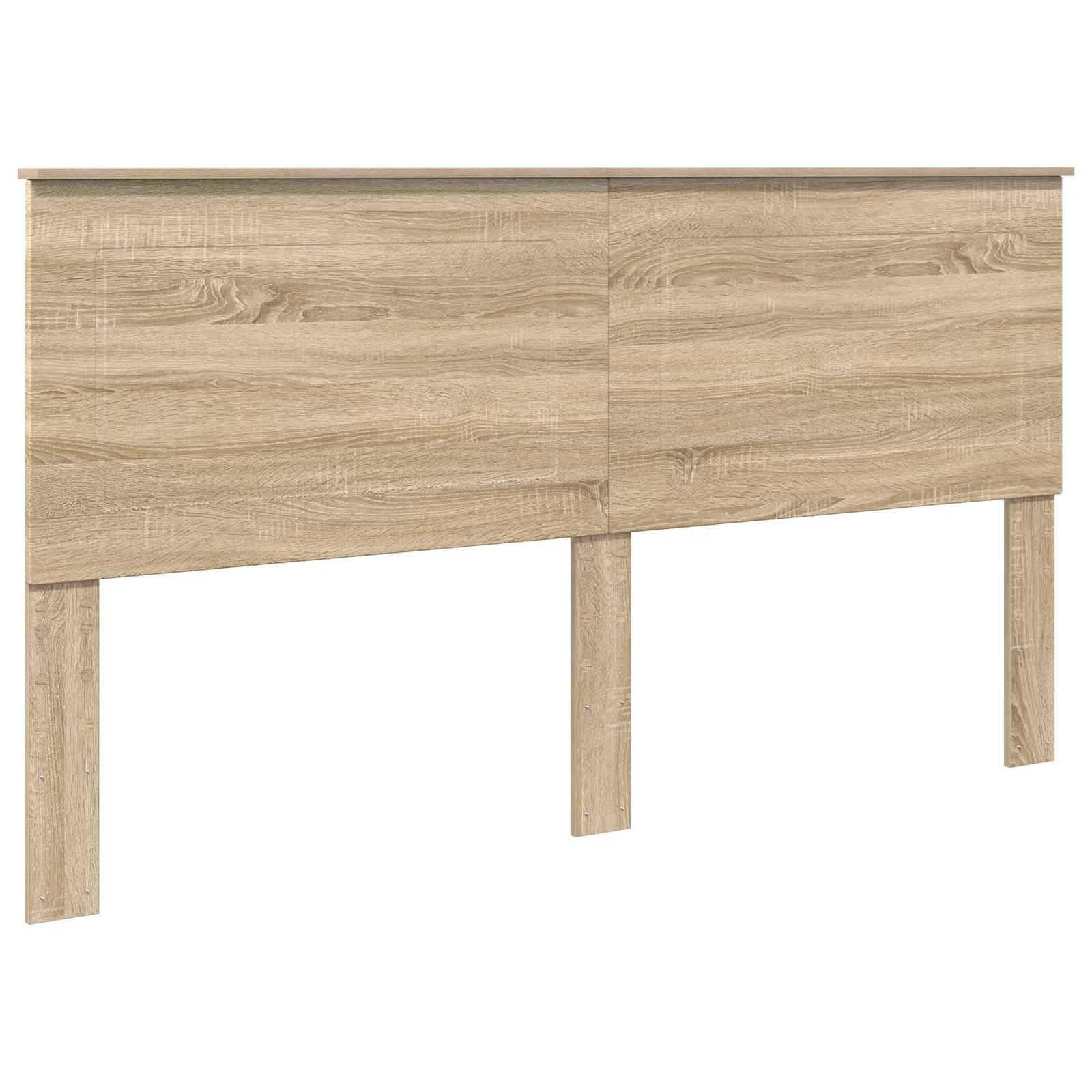 vidaXL Bed Frame with Headboard Sonoma 200 x 200 cm Solid Pine Wood 6