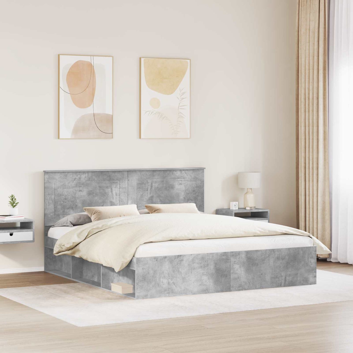 vidaXL Bed Frame with Headboard Concerte 180 x 200 cm Solid Pine Wood 3