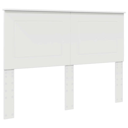 vidaXL Bed Frame with Headboard White 140 x 190 cm Solid Pine Wood 6