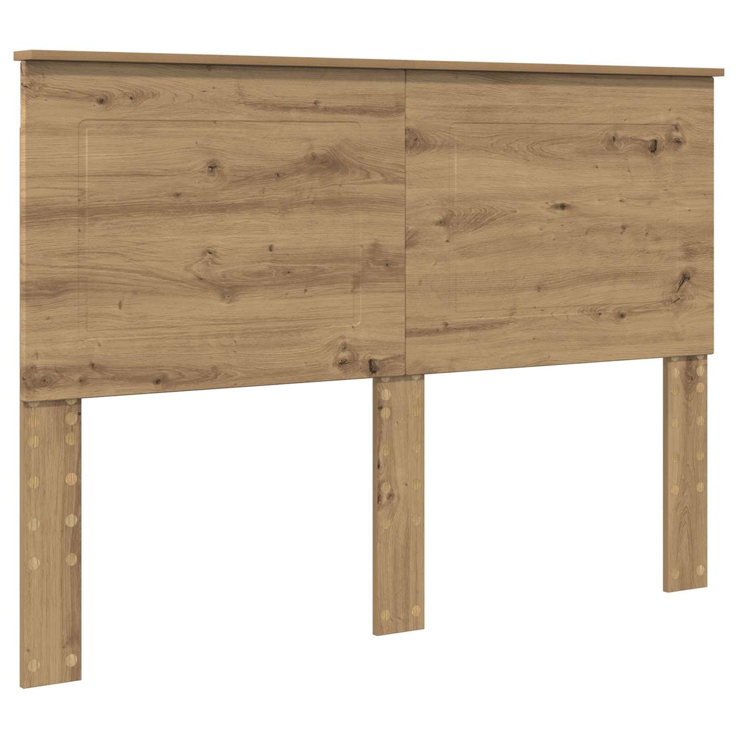 vidaXL Bed Frame Artisian Oak 140 x 190 cm Solid Pine Wood 6