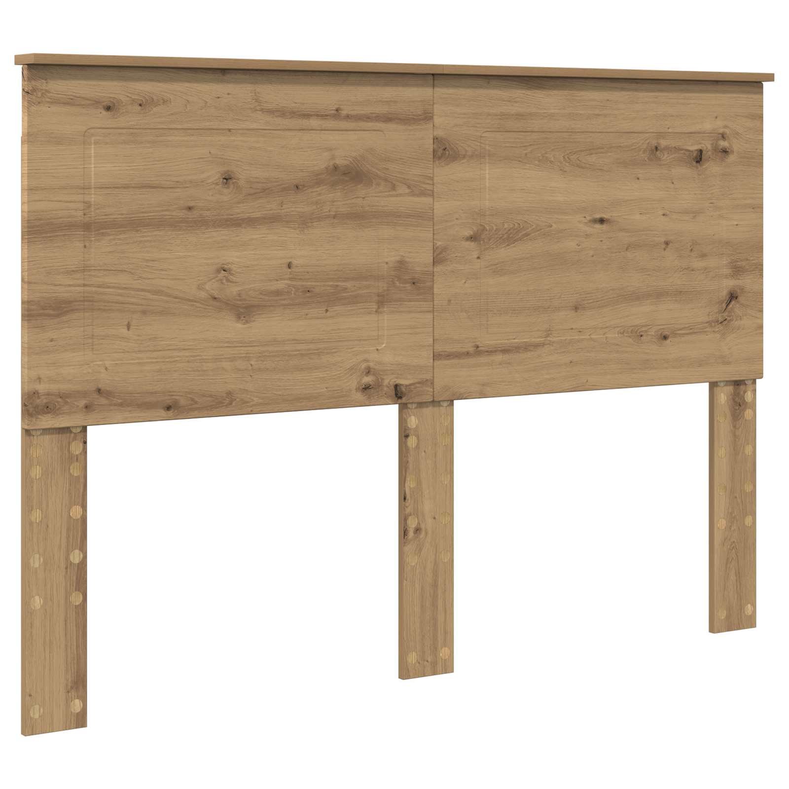 vidaXL Bed Frame Artisian Oak 140 x 190 cm Solid Pine Wood 6