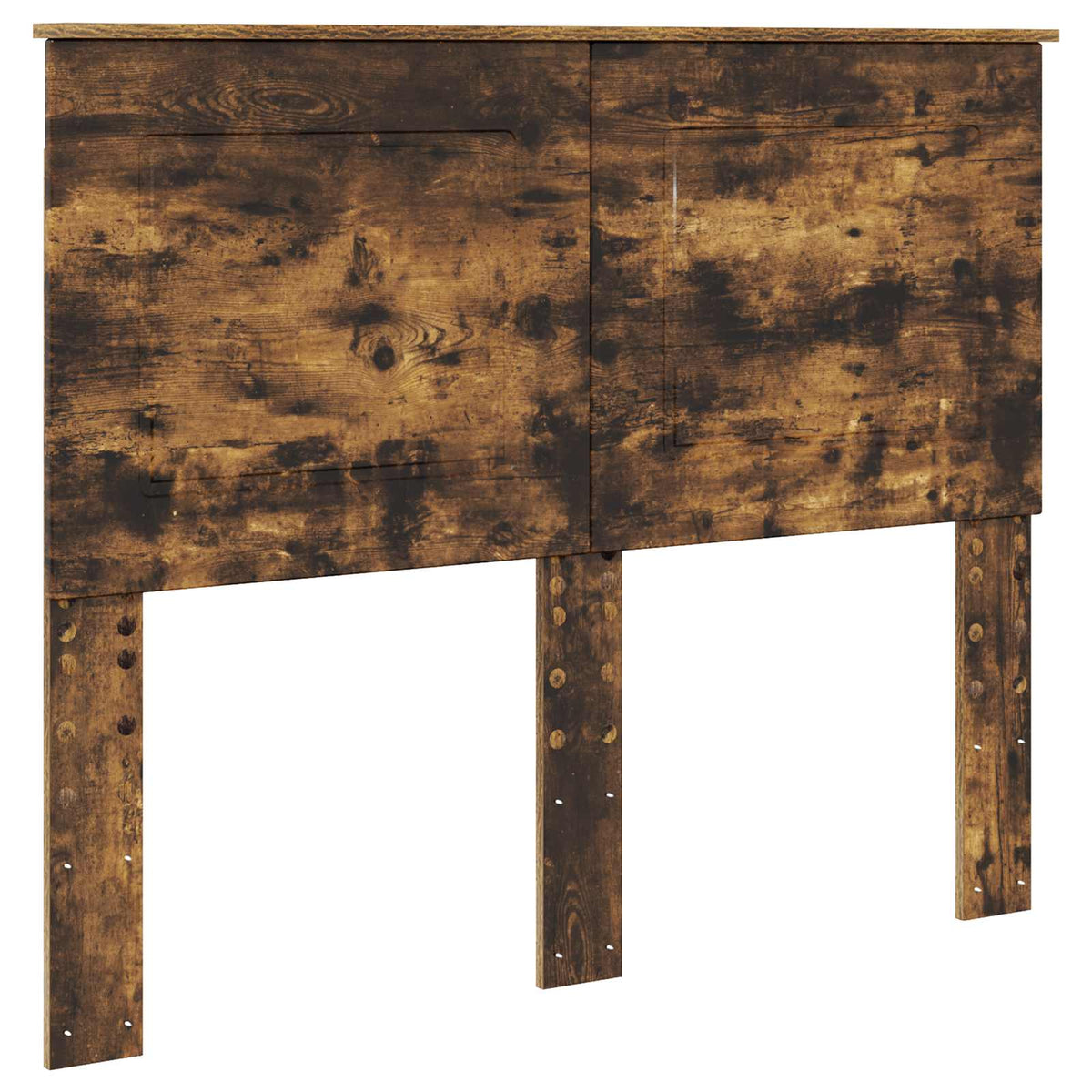 vidaXL Bed Frame Smoked Oak 135 x 190 cm Engineered Wood 6