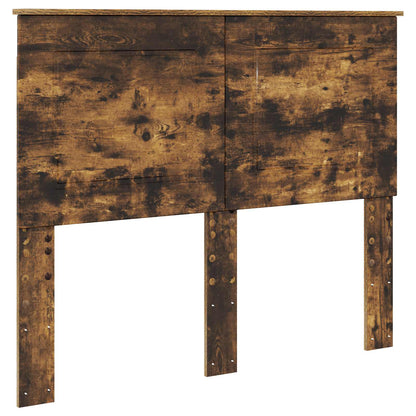 vidaXL Bed Frame Smoked Oak 135 x 190 cm Engineered Wood 6